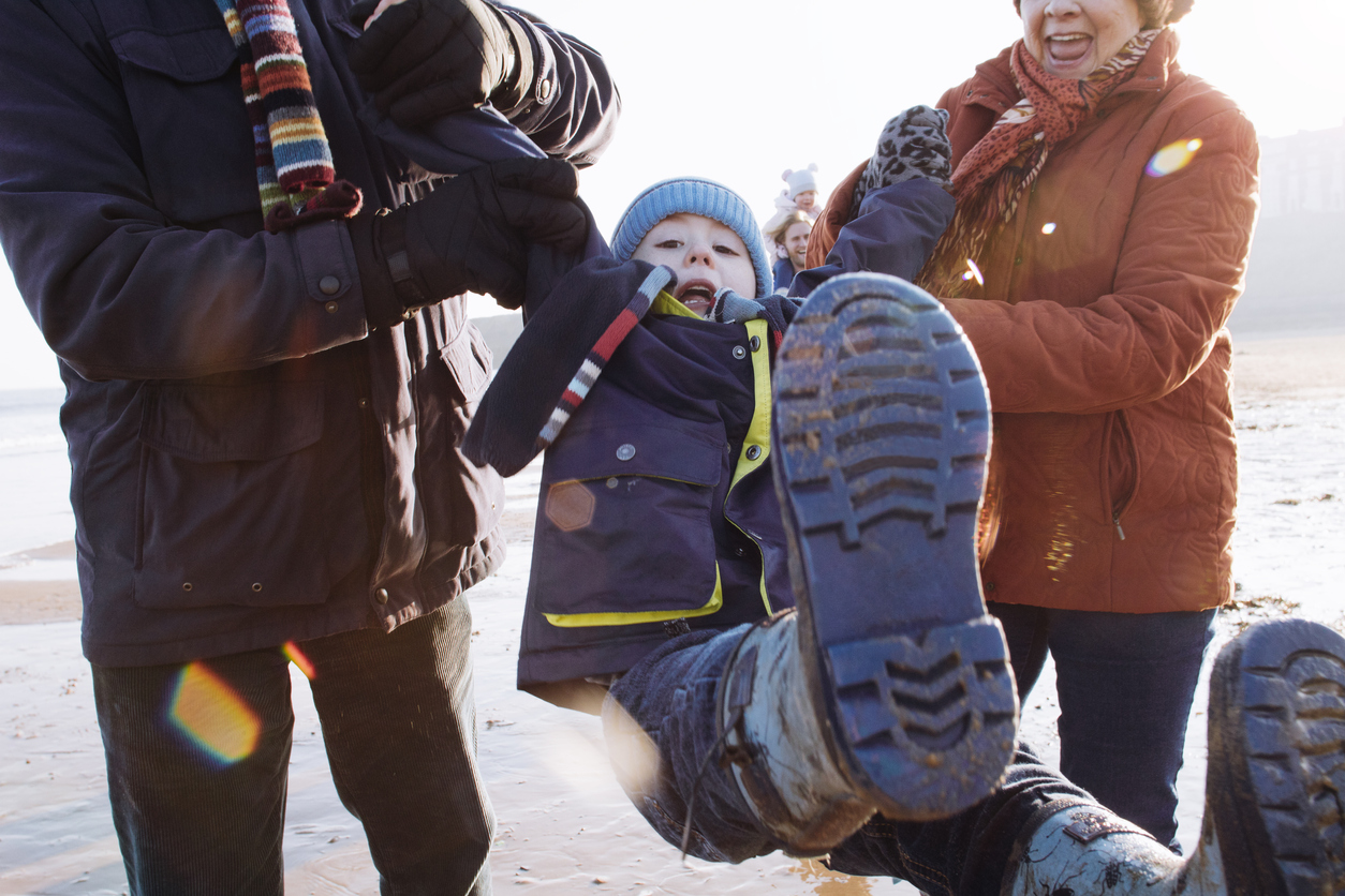 Do you rely on grandparents or other family members to help with childcare while you work?
