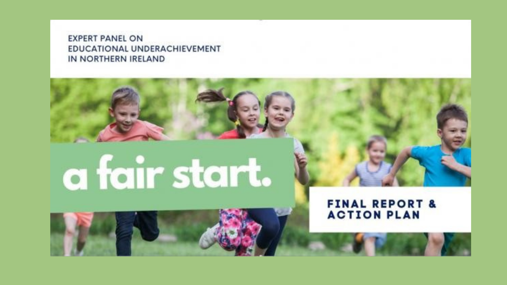 New report identifies Early Years as a key priority area to address educational underachievement