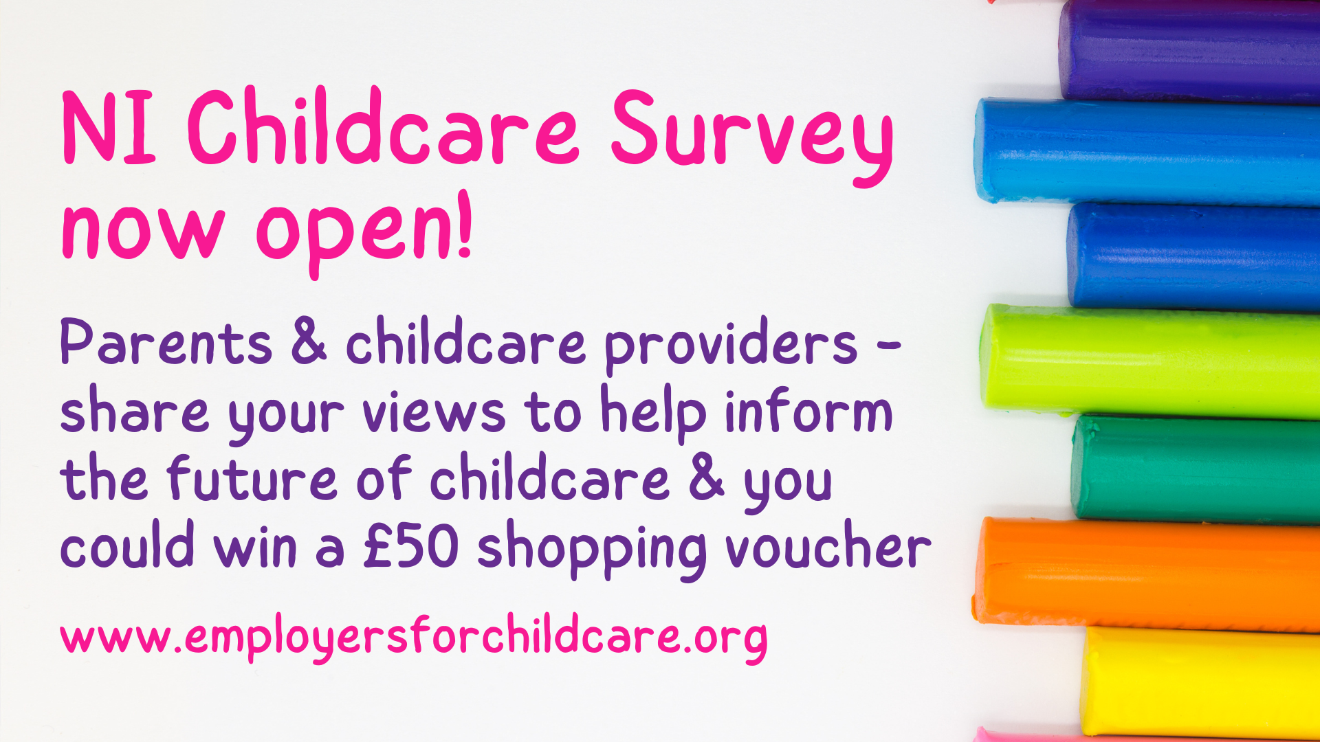 Latest Northern Ireland Childcare Survey now open – don’t miss this opportunity to have your voice heard