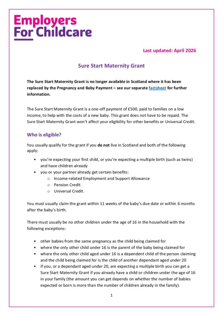 Sure-Start-Maternity-Grant